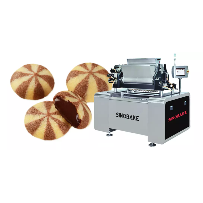 Multifunction Three Color Center Filled Cookie Machine